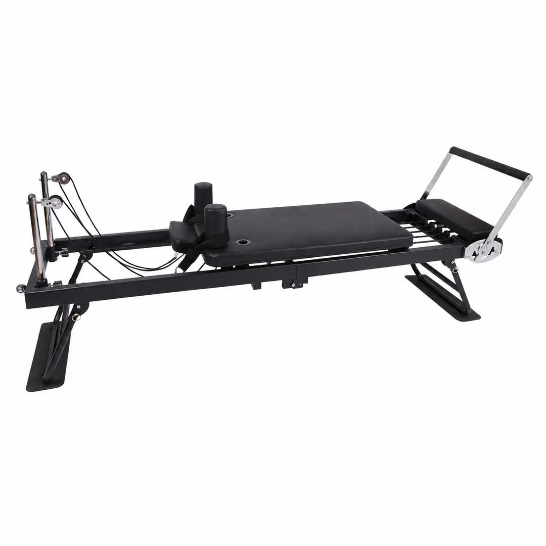 Foldable Pilates Reformer Machine – Stainless Steel, Adjustable Resistance for Home Gym & Studio