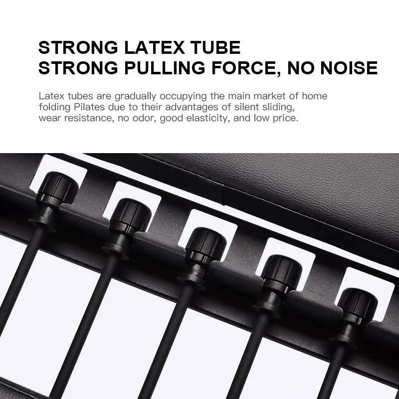 Foldable Pilates Reformer Machine – Stainless Steel, Adjustable Resistance for Home Gym & Studio