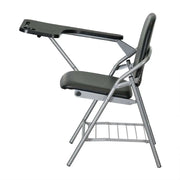 Foldable Student Chair with Metal Frame And Legs - Black-GCC Home Center