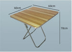 Load image into Gallery viewer, Foldable Wood Finish Table – Compact Space Saving Table for Kitchen, Balcony, Patio &amp; Study Room