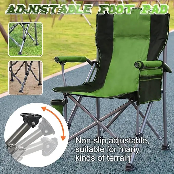 Folding Camping Chair Portable Outdoor Beach Chair, Heavy Duty Foldable Lawn Chair-GCC Home Center