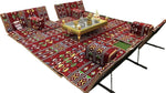Load image into Gallery viewer, ALBAWADI Arabic Folding Carpet Camping Desert Carpet with Pillow Tent Floor Mat Sets
