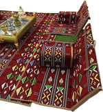 Load image into Gallery viewer, ALBAWADI Arabic Folding Carpet Camping Desert Carpet with Pillow Tent Floor Mat Sets