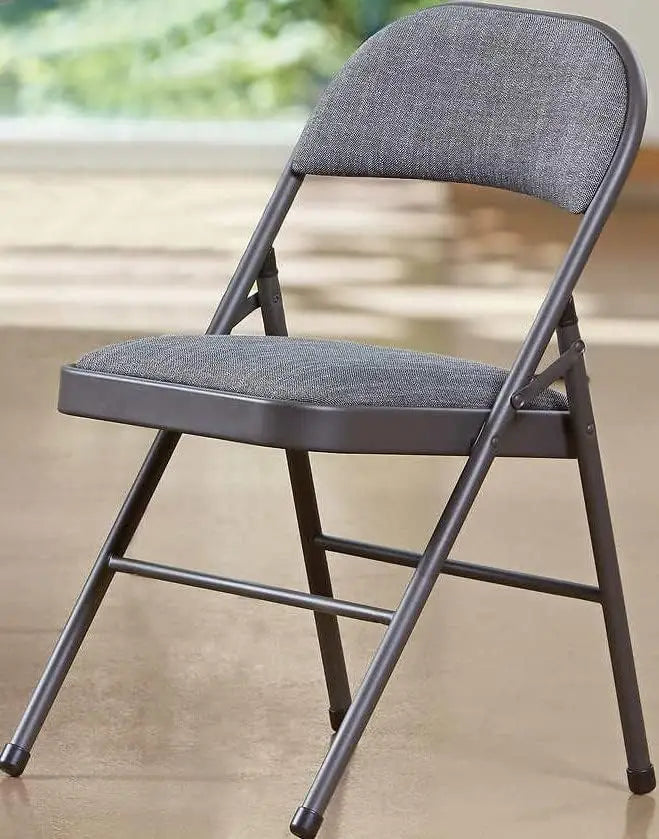 Folding Chair with Padded Fabric Seats Multi Functional Portable Chair For Home Dining Office-GCC Home Center