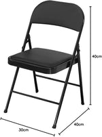 Load image into Gallery viewer, Folding Chair With Padded Seats Multi Functional Portable Chair For Home Dining Office - Black-GCC Home Center
