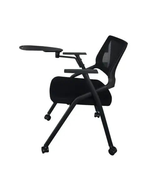 Folding Heavy Duty Chair with Wheels & Foldable Arm Tablet for Home | School | Study Chair-GCC Home Center