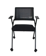 Load image into Gallery viewer, Folding Heavy Duty Chair with Wheels &amp; Foldable Arm Tablet for Home | School | Study Chair-GCC Home Center
