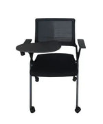 Load image into Gallery viewer, Folding Heavy Duty Chair with Wheels &amp; Foldable Arm Tablet for Home | School | Study Chair-GCC Home Center