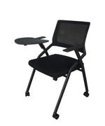 Load image into Gallery viewer, Folding Heavy Duty Chair with Wheels &amp; Foldable Arm Tablet for Home | School | Study Chair-GCC Home Center