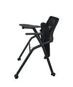 Load image into Gallery viewer, Folding Heavy Duty Chair with Wheels &amp; Foldable Arm Tablet for Home | School | Study Chair-GCC Home Center