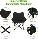 Load image into Gallery viewer, Folding Moon Chair, Portable Lightweight Camping Chair with Side Pocket, Foldable Backpacking Chair-GCC Home Center