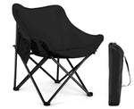 Load image into Gallery viewer, Folding Moon Chair, Portable Lightweight Camping Chair with Side Pocket, Foldable Backpacking Chair-GCC Home Center