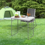 Load image into Gallery viewer, Folding Picnic Table (80x60cm Aluminum Table, Silver) Camping Table
