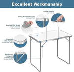 Load image into Gallery viewer, Folding Picnic Table (80x60cm Aluminum Table, Silver) Camping Table