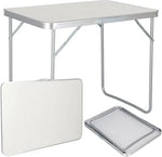 Load image into Gallery viewer, Folding Picnic Table (80x60cm Aluminum Table, Silver) Camping Table