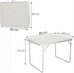 Load image into Gallery viewer, Folding Picnic Table (80x60cm Aluminum Table, Silver) Camping Table