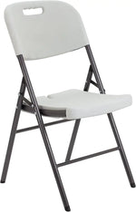 Load image into Gallery viewer, Folding Plastic Chair Molded Seat &amp; Back Stackable Indoor Outdoor, Steel Frame, Heavy Duty-GCC Home Center
