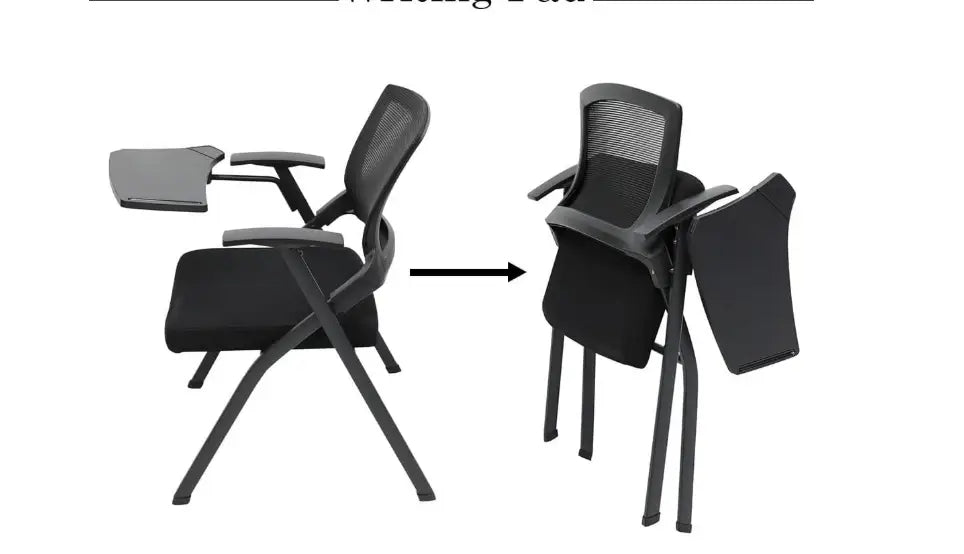 Arabian Mall Folding Training Chair with Writing Board Student Desk and Chair Integrated Conference Room Table and Chair