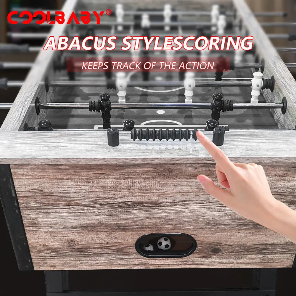Foosball Table Adult Size - 55",Wood Football Table,Durable & Stylish Designs,Arcade Soccer Table Game for Kids Adults, Game Room, Home, Office, Partyvvv