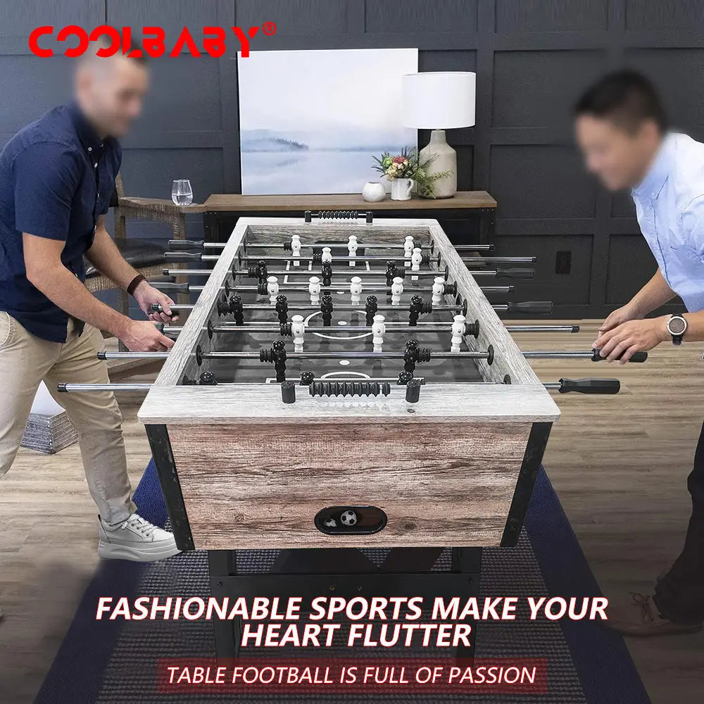 Foosball Table Adult Size - 55",Wood Football Table,Durable & Stylish Designs,Arcade Soccer Table Game for Kids Adults, Game Room, Home, Office, Partyvvv