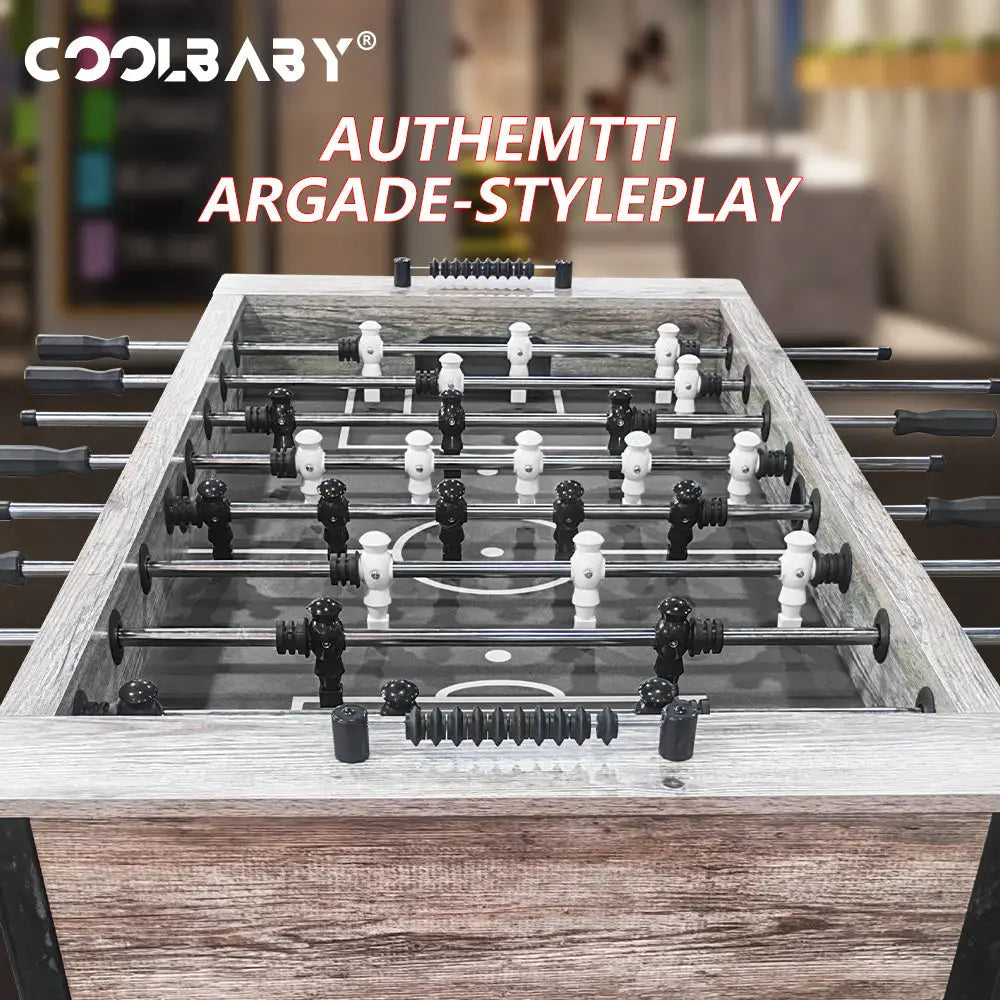 Foosball Table Adult Size - 55",Wood Football Table,Durable & Stylish Designs,Arcade Soccer Table Game for Kids Adults, Game Room, Home, Office, Partyvvv