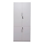 Load image into Gallery viewer, Four Door Office Cabinet With Five Shelves, File Cabinet - White-GCC Home Center