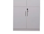 Load image into Gallery viewer, Four Door Office Cabinet With Five Shelves, File Cabinet - White-GCC Home Center
