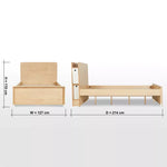 Load image into Gallery viewer, Full Bed - 120x200 CM Full-Sized Bed-GCC Home Center