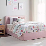 Load image into Gallery viewer, Full Headboard Single Bed 120x200 cm - Pink-GCC Home Center