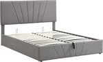 Load image into Gallery viewer, Full Lift Storage Bed with Storage Underneath and Headboard - Grey-GCC Home Center