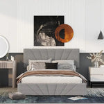Load image into Gallery viewer, Full Lift Storage Bed with Storage Underneath and Headboard - Grey-GCC Home Center