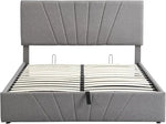 Load image into Gallery viewer, Full Lift Storage Bed with Storage Underneath and Headboard - Grey-GCC Home Center