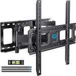 Load image into Gallery viewer, Full motion TV mount for 26-74 inch Flat Curved LED LCD Screen TVs up to 45 kg, the TV Mount Bracket Articulating Swivel Extension Tilting Leveling, VESA up to 400x400mm, PIMFK1