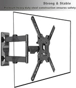 Load image into Gallery viewer, Full Motion TV Wall Mount for Most 32-55 Inch Computer Monitors and TVs, Adjustable Tilting, Rotating.Weight up to 60lbs (32" to 55")