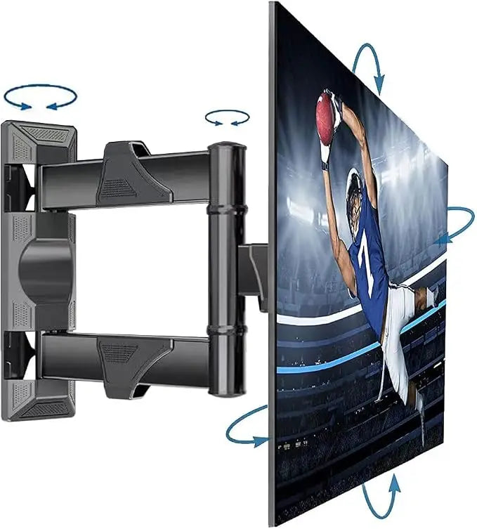 Full Motion TV Wall Mount for Most 32-55 Inch Computer Monitors and TVs, Adjustable Tilting, Rotating.Weight up to 60lbs (32" to 55")