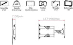 Load image into Gallery viewer, Full Motion TV Wall Mount for Most 32-55 Inch Computer Monitors and TVs, Adjustable Tilting, Rotating.Weight up to 60lbs (32" to 55")
