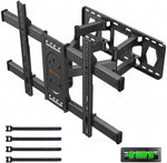 Load image into Gallery viewer, Full Motion TV Wall Mount for Most 42-85 inch Flat Screen/LED/4K,Swivel Tilt Extension Level Bracket with Dual Articulating Arms, Max VESA 600x400mm,Holds up to 132lbs,with Hole Drilling Template