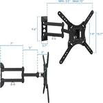Load image into Gallery viewer, Full Motion TV Wall Mount Monitor Wall Bracket with Swivel &amp; Articulating Tilt Arm, Fits up to 55 Inch Lcd Led Oled Flat Screens up to 66 lbs/Vesa 400x400
