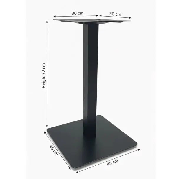 Arabian Mall Furniture Powder Coated Base with Square Column (JP3017) - Matte Black