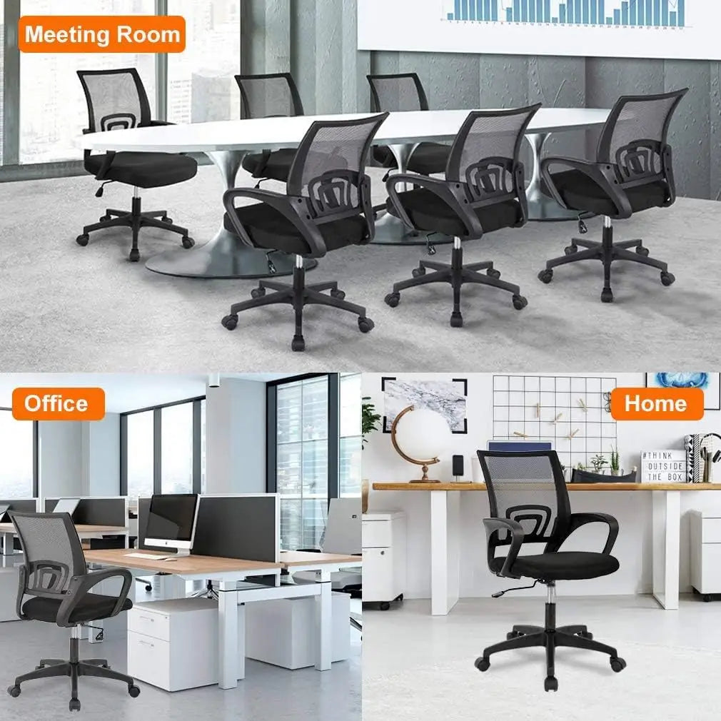 Galaxy Design Ergonomic Computer Desk Chair For Office & Gaming With Back & Lumbar Support Colour Black - AModel GDF-7825.-GCC Home Center