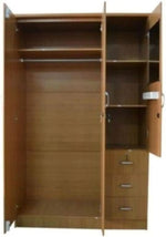 Load image into Gallery viewer, Galaxy Design Three Door Wooden Cupboard With 3 Drawer Beige Color - Size ( L x W x H ) 150 x 55 x 185 cm Model - GDF633.-GCC Home Center