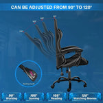 Load image into Gallery viewer, Gaming Chair Swivel Tilt Tension Adjustable PU Leather High Back Chair-GCC Home Center