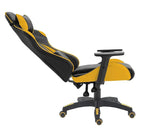 Load image into Gallery viewer, Gaming Chair Swivel Tilt Tension Adjustable PU Leather High Back Chair - Yellow-GCC Home Center