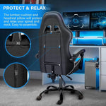 Load image into Gallery viewer, Gaming Chair Swivel Tilt Tension Adjustable PU Leather High Back Chair-GCC Home Center