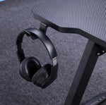 Load image into Gallery viewer, Gaming Desk Embeded Carbon Fiber RGB D-Shaped Black-120cm-GCC Home Center