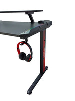 Load image into Gallery viewer, Gaming Desk Table With light, Computer Desk, Cup Holder and Headphone Hook Gamer Workstation Game Table-GCC Home Center