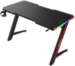 Load image into Gallery viewer, Gaming Desk Table With light, Computer Desk, Cup Holder and Headphone Hook Gamer Workstation Game Table-GCC Home Center