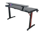 Load image into Gallery viewer, Gaming Desk Table With light, Computer Desk, Cup Holder and Headphone Hook Gamer Workstation Game Table-GCC Home Center