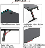 Load image into Gallery viewer, Gaming Embeded Carbon Fiber Y-Shaped Black-GCC Home Center