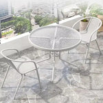 Load image into Gallery viewer, Garden Dining Set 3 Piece (2 Chair and 1 Table) Outdoor Furniture Patio Dining Table and Chair Balcony Dinner Table Dinner Chair Poly Rattan - Grey-GCC Home Center